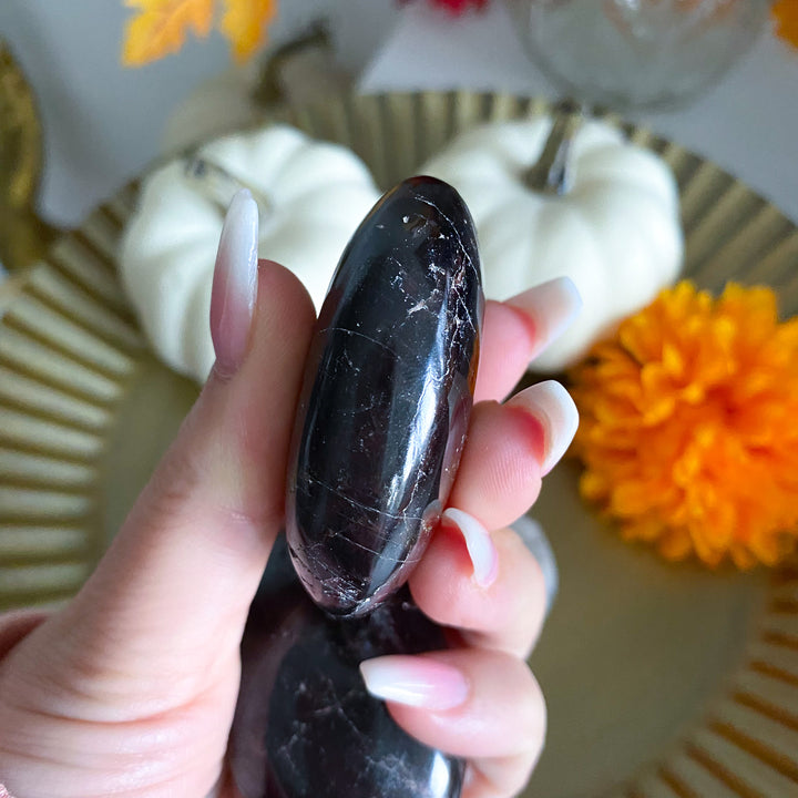 Small Garnet Palm Stone
