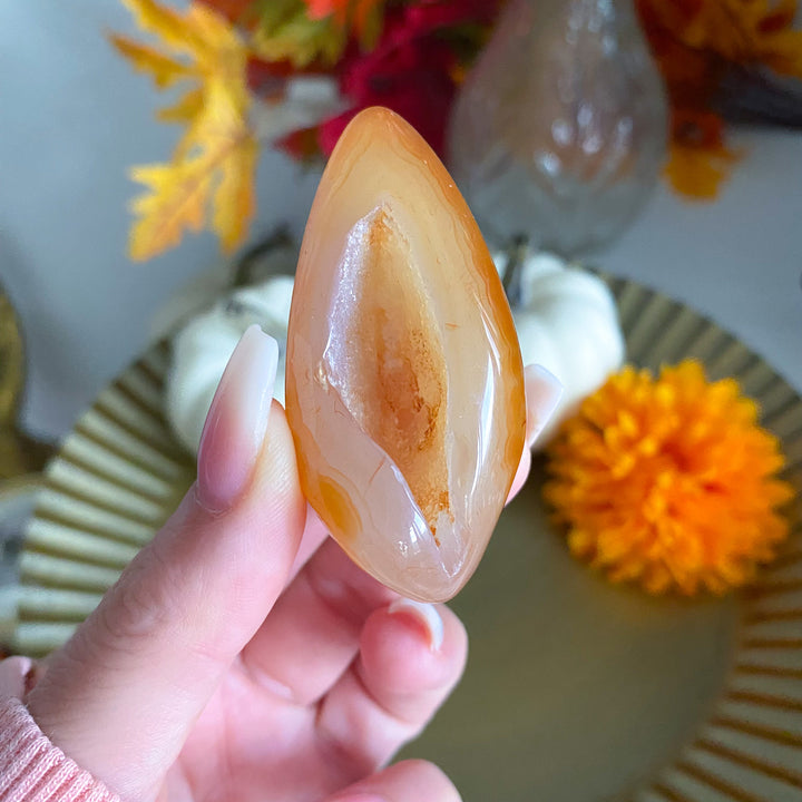 Carnelian Druzy Egg 