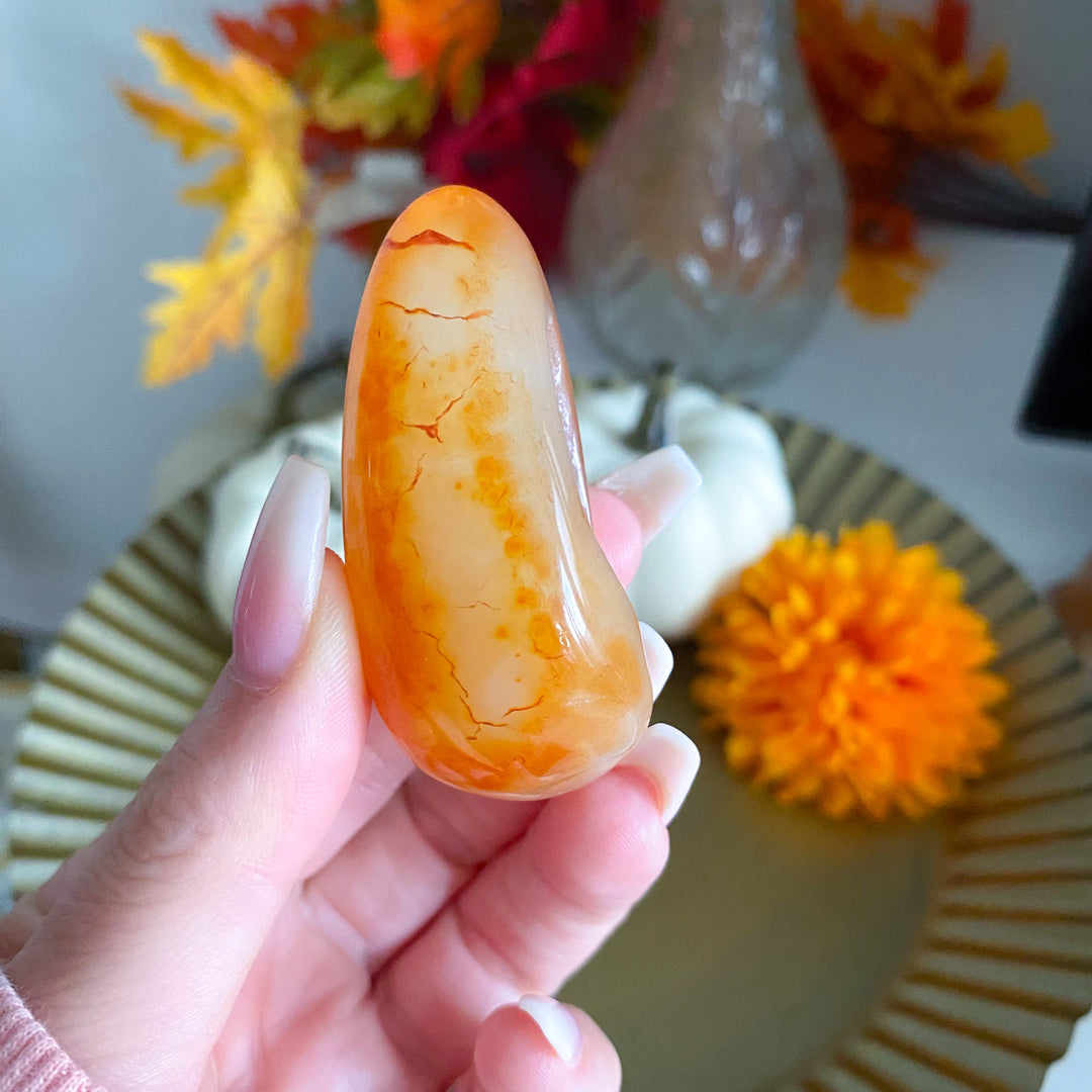 Carnelian Druzy Egg 