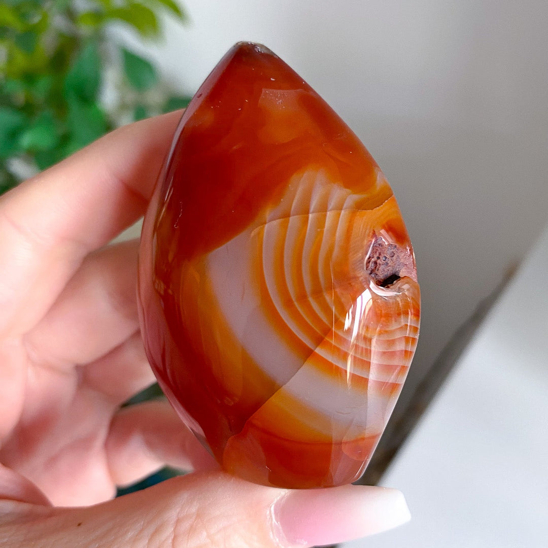 Translucent Carnelian Flame 