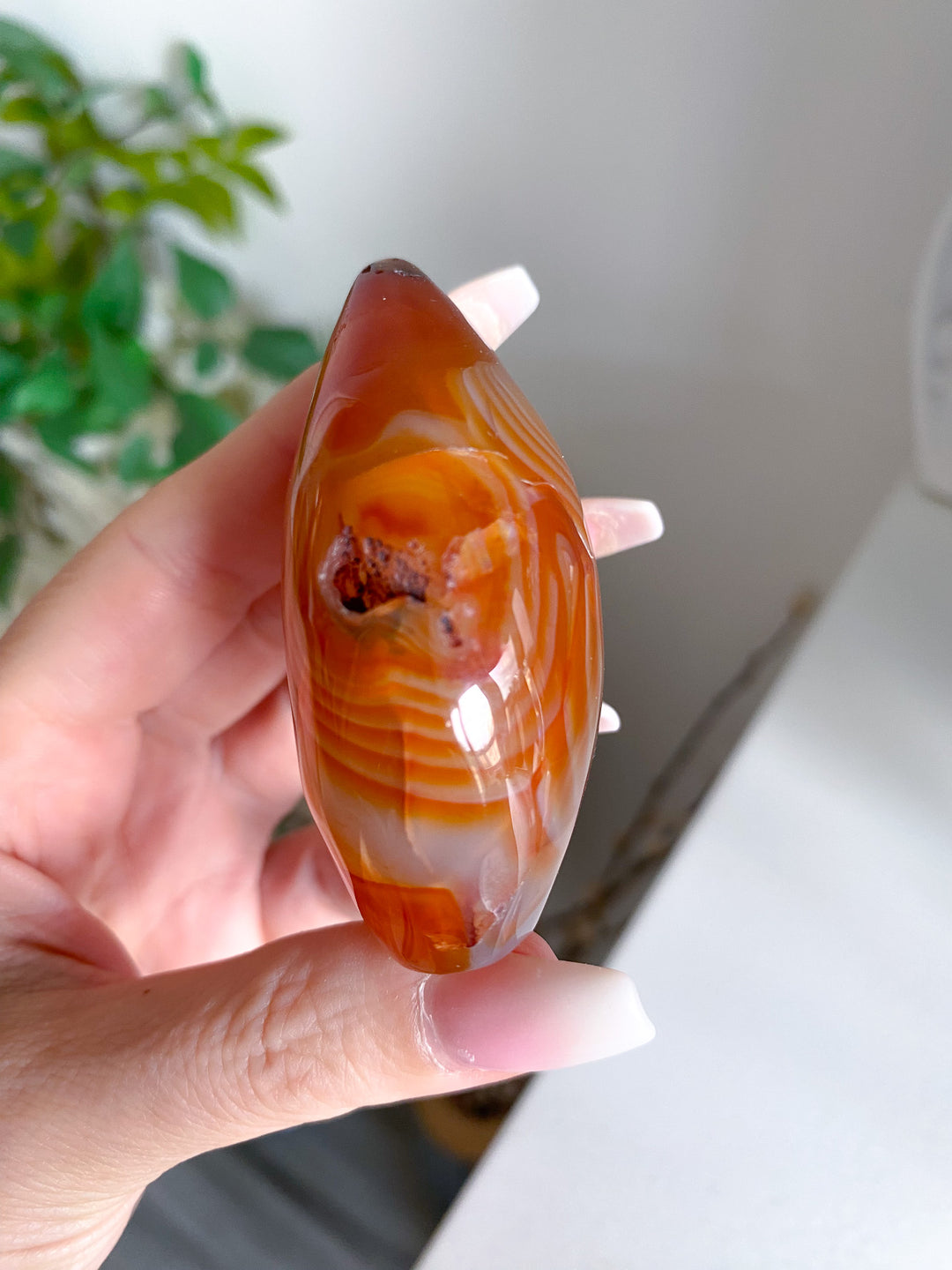 Translucent Carnelian Flame 