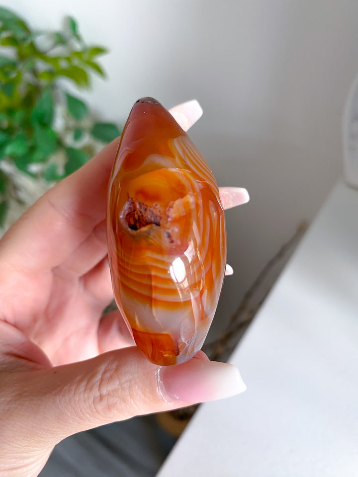 Translucent Carnelian Flame 