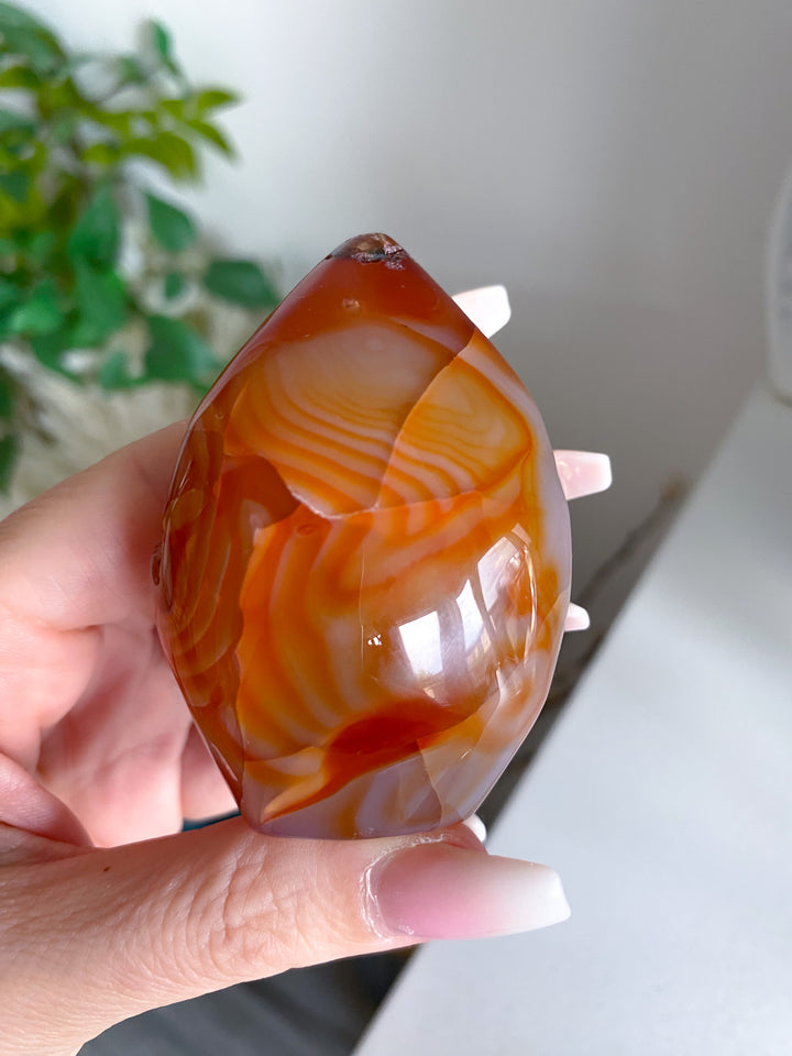 Translucent Carnelian Flame 