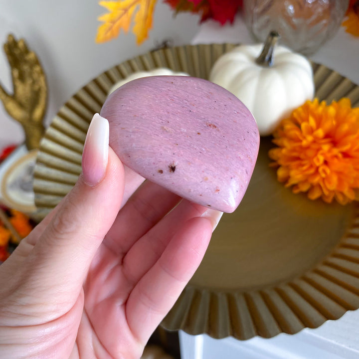 Pink Petrified Wood Heart 