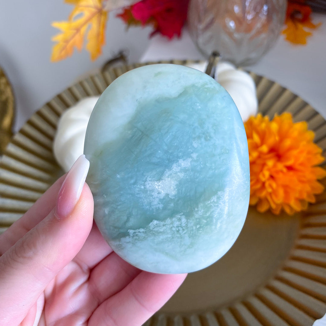 Large Chinese Jade Palm Stone 