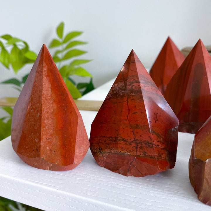 Red Jasper Top Polish Point