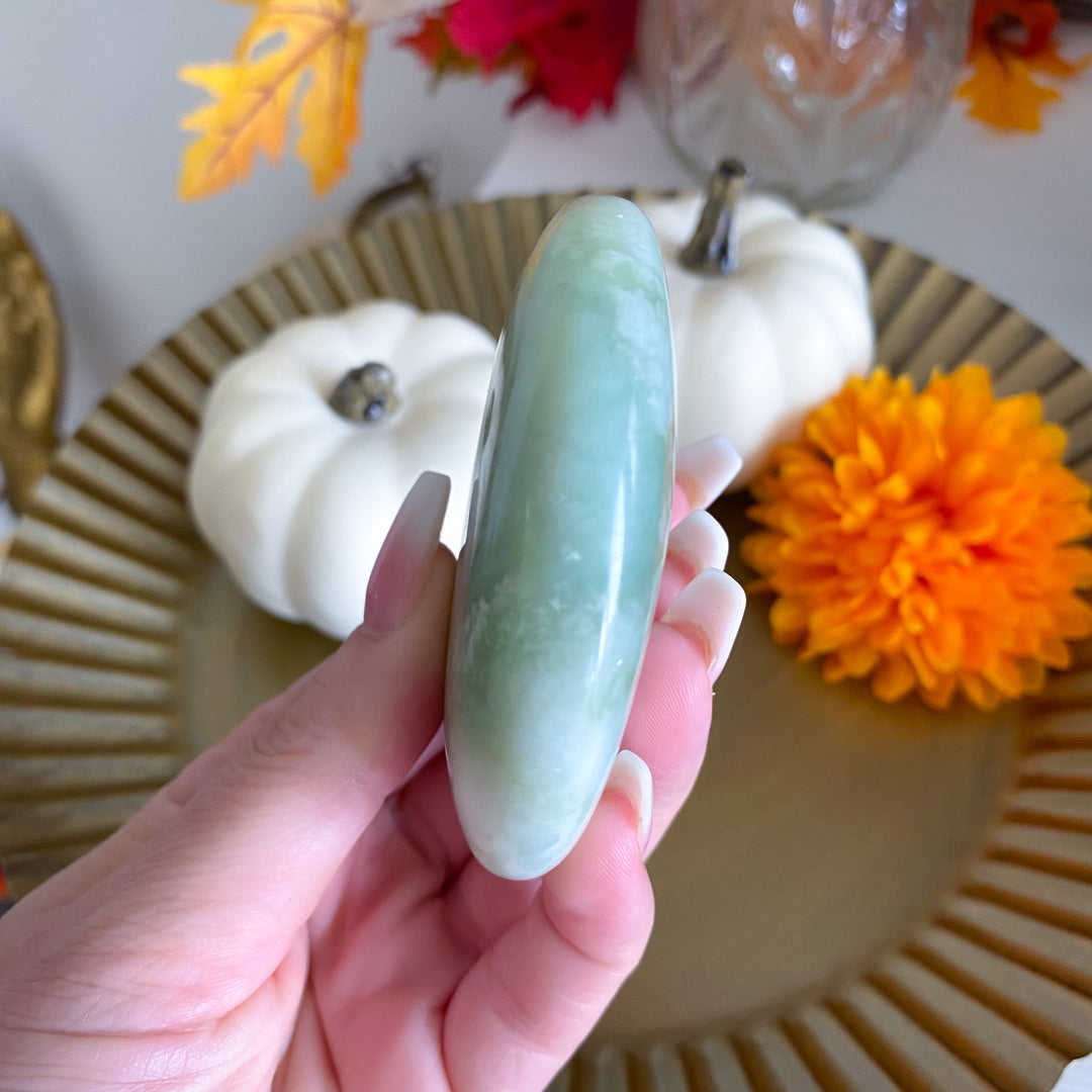 Large Chinese Jade Palm Stone 