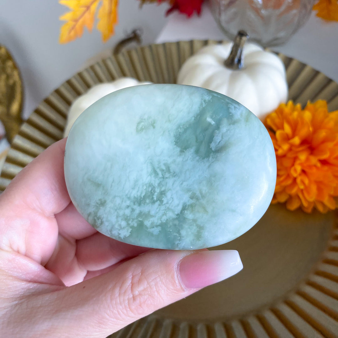 Large Chinese Jade Palm Stone 