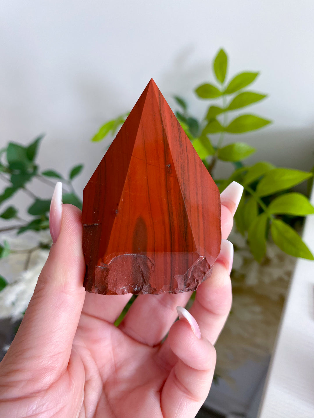 Red Jasper Top Polish Point