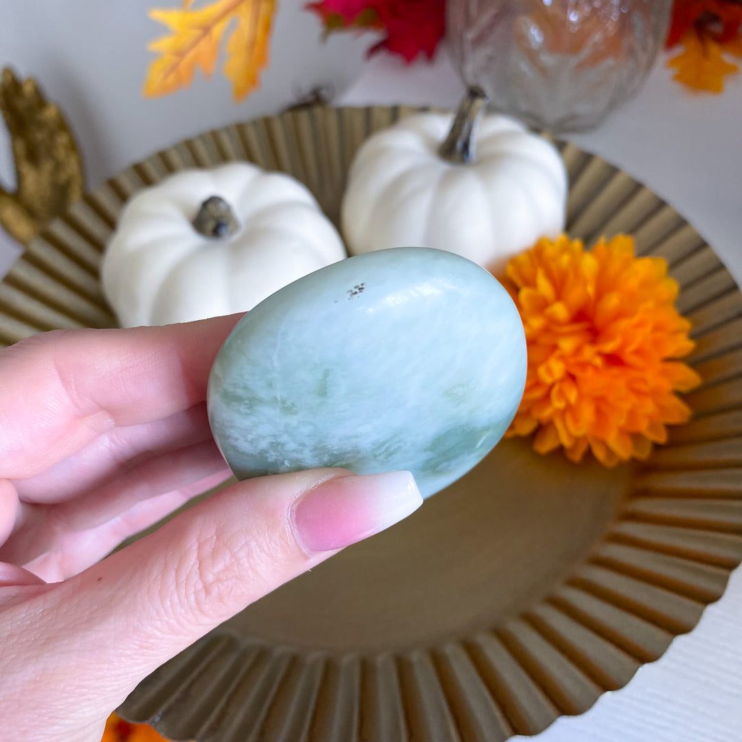 Large Chinese Jade Palm Stone 