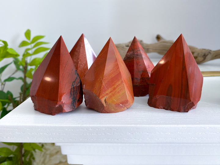 Red Jasper Top Polish Point