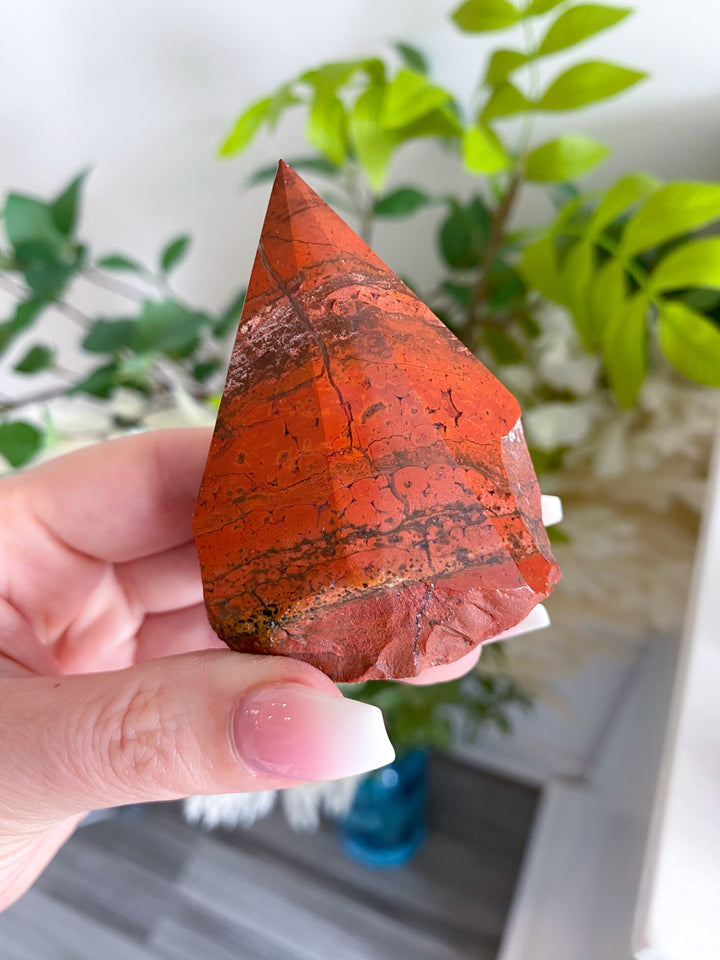 Red Jasper Top Polish Point