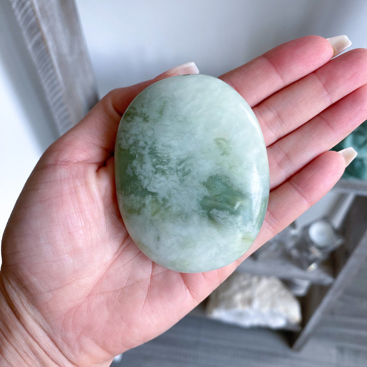 Large Chinese Jade Palm Stone 