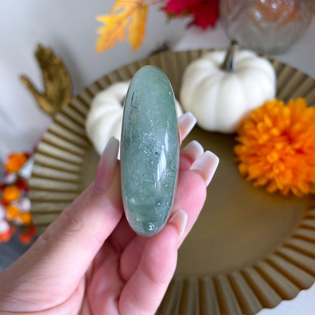 Prehnite Palm Stone 