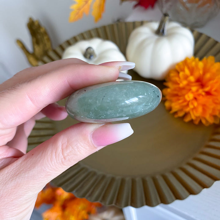 Prehnite Palm Stone 