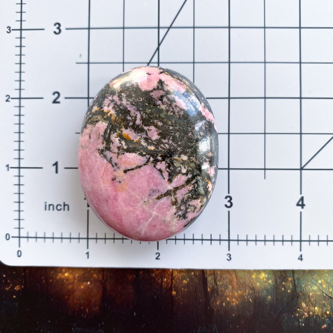 Rhodonite Palm Stone 