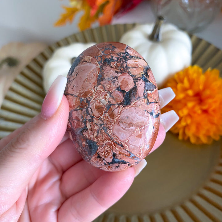 Mauve Maligano Jasper Palm Stone 
