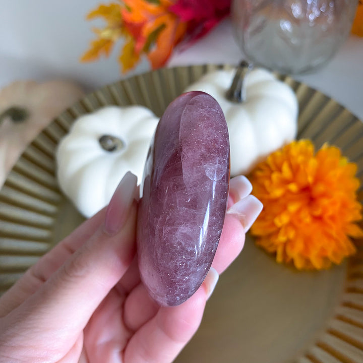 Strawberry Quartz Palm Stone 