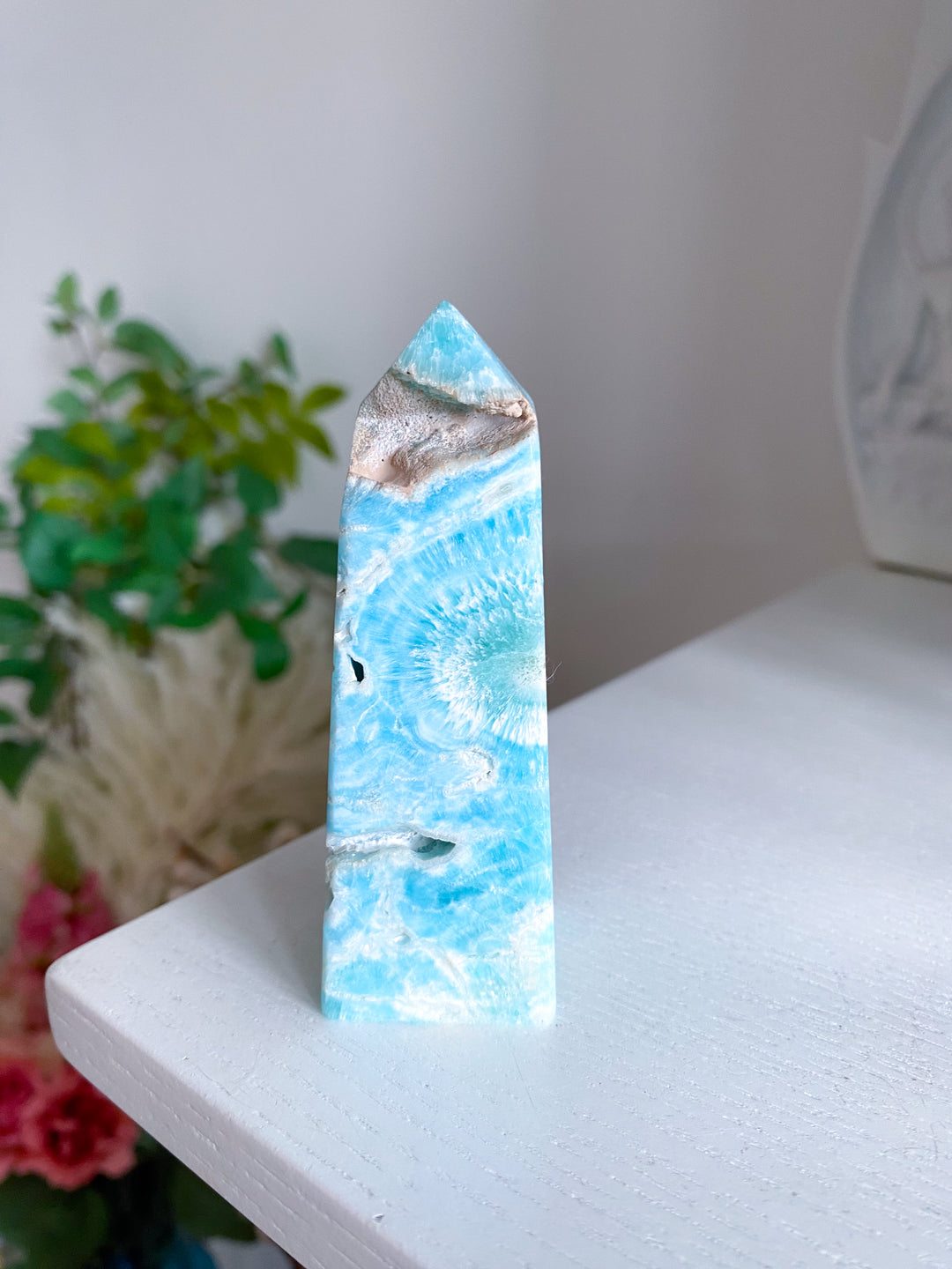 Blue Aragonite Tower #1