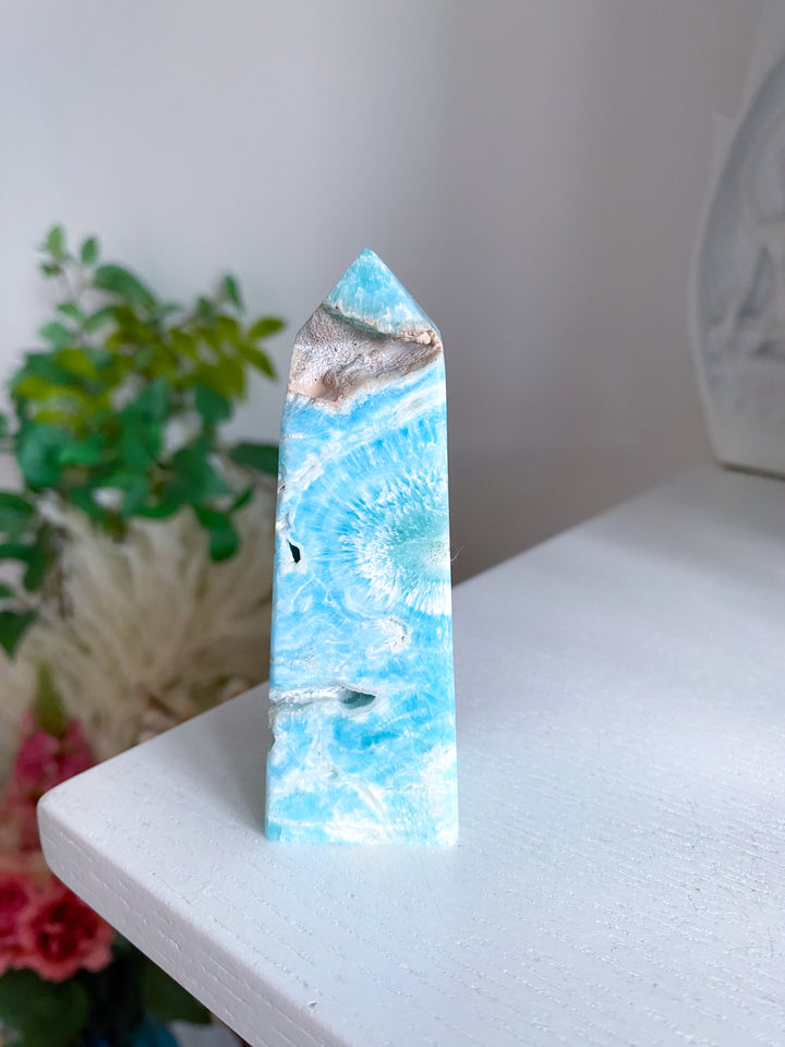 Blue Aragonite Tower #1
