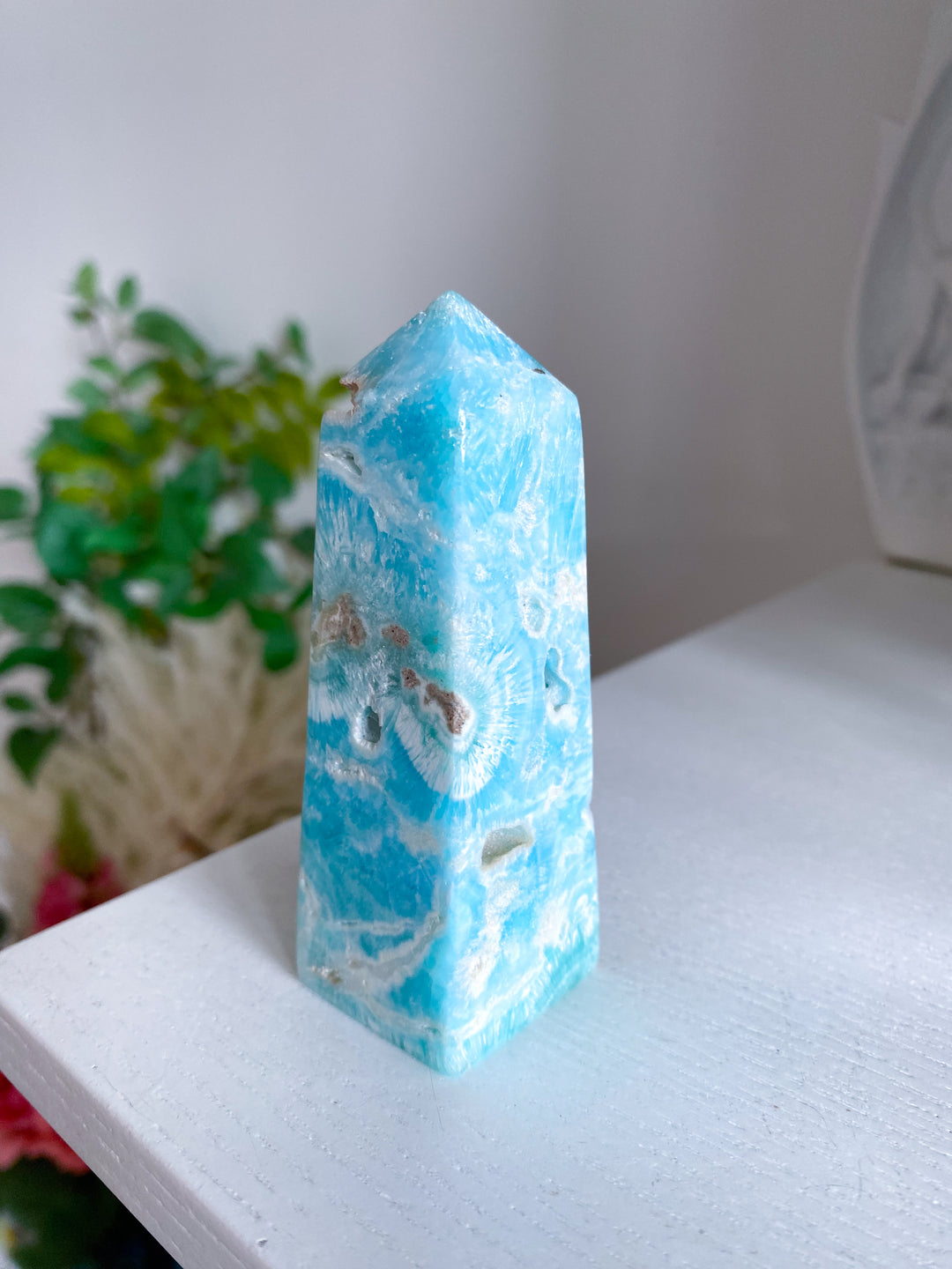 Blue Aragonite Tower #1
