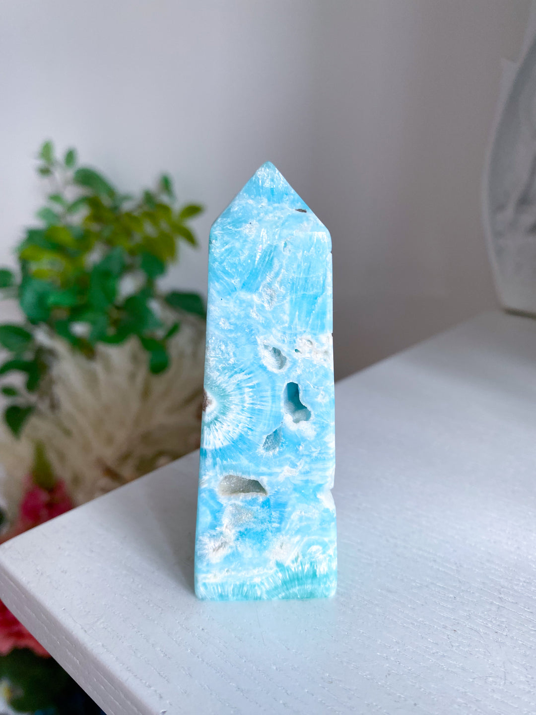 Blue Aragonite Tower #1