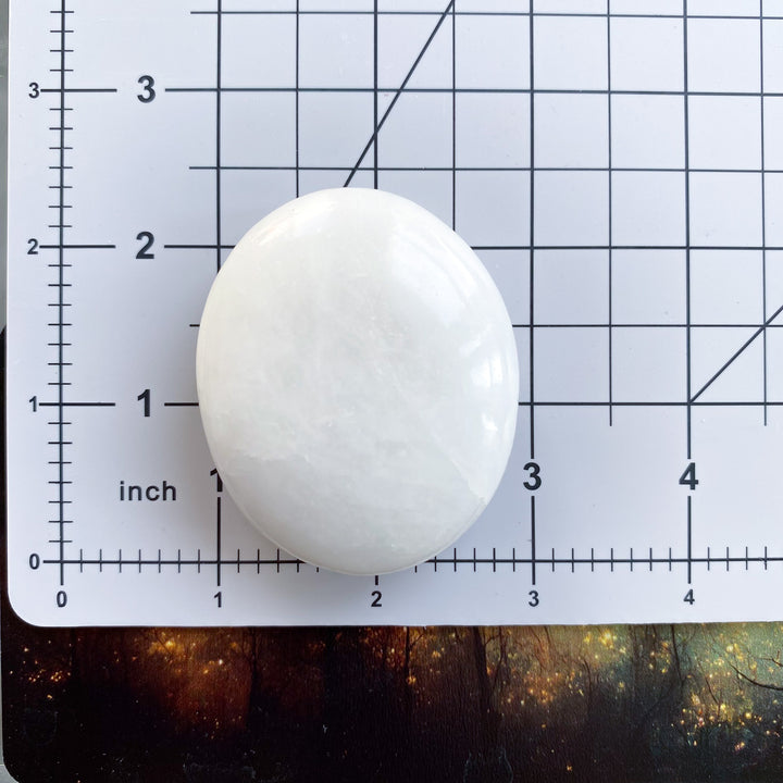 White Aventurine Palm Stone 
