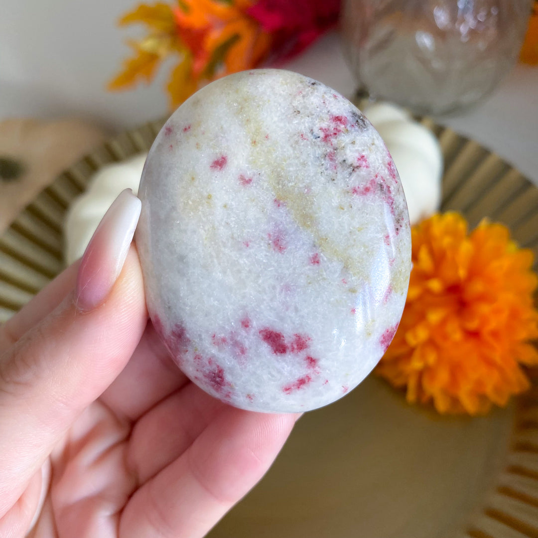 Cinnabrite Palm Stone 