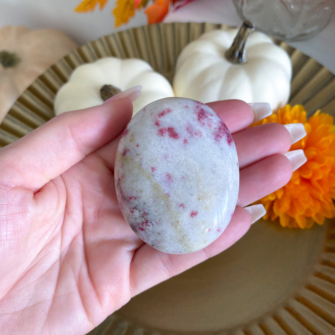 Cinnabrite Palm Stone 