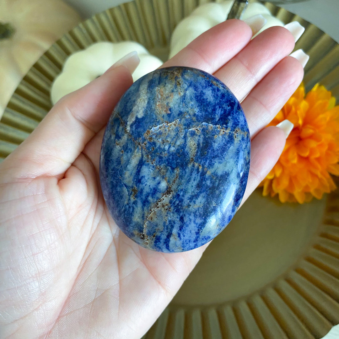 Sodalite Palm Stone 