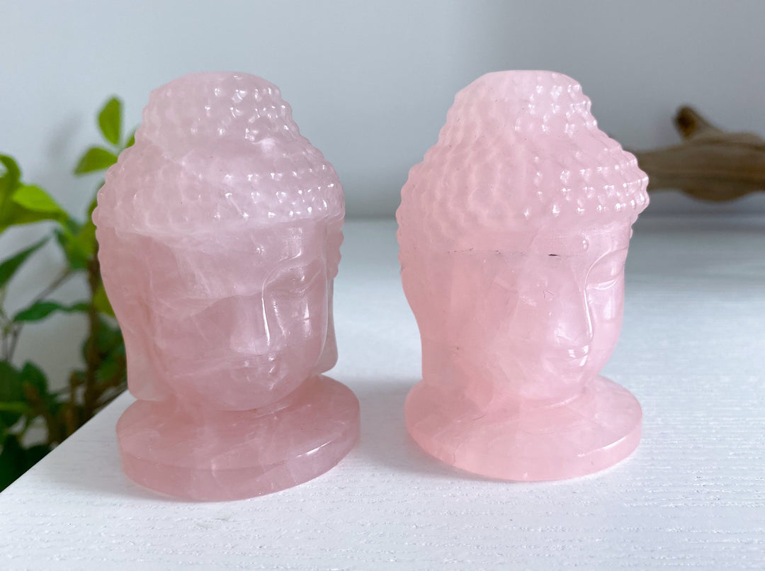 Rose Quartz Buddah Carving