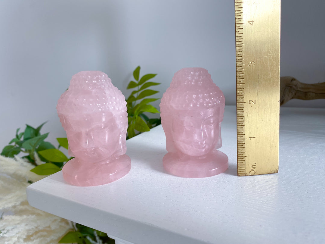 Rose Quartz Buddah Carving