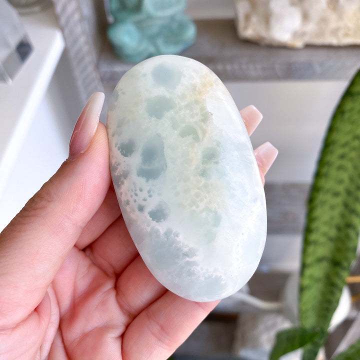 Gentle Caribbean Calcite Palm Stone 
