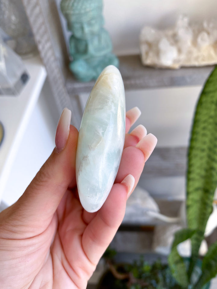 Gentle Caribbean Calcite Palm Stone 