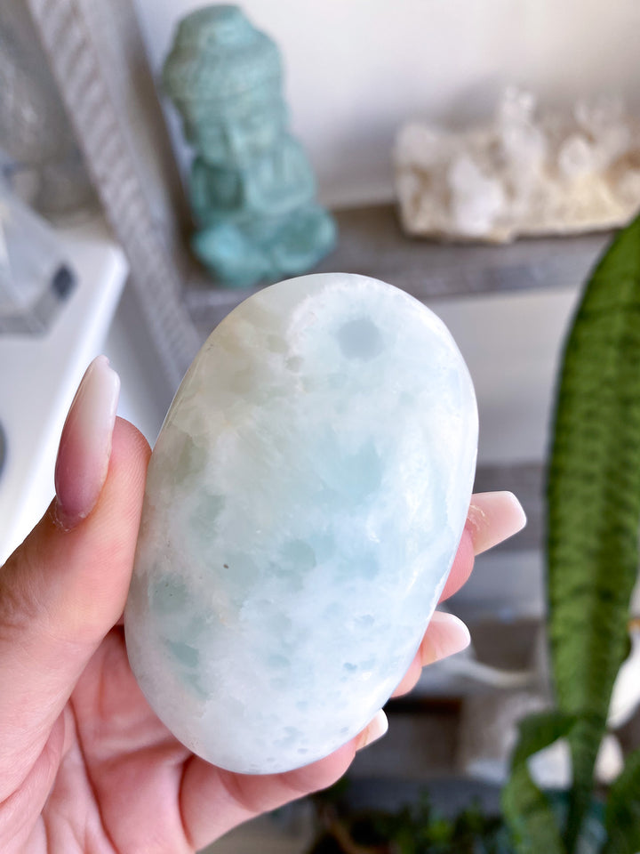 Gentle Caribbean Calcite Palm Stone 