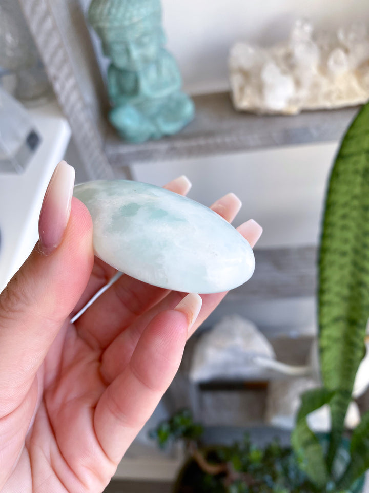 Gentle Caribbean Calcite Palm Stone 
