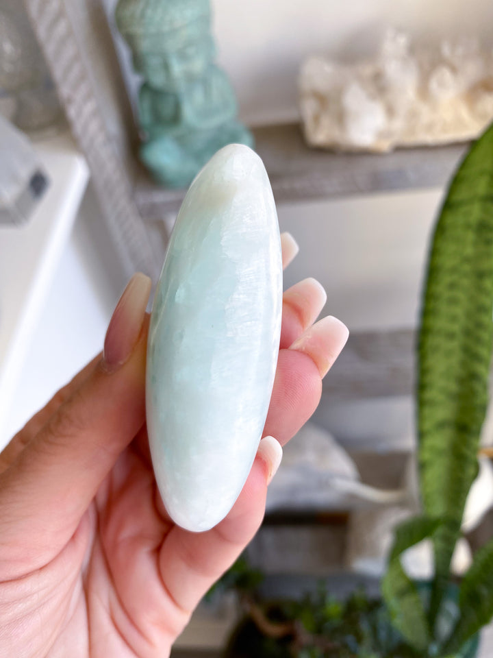 Gentle Caribbean Calcite Palm Stone 