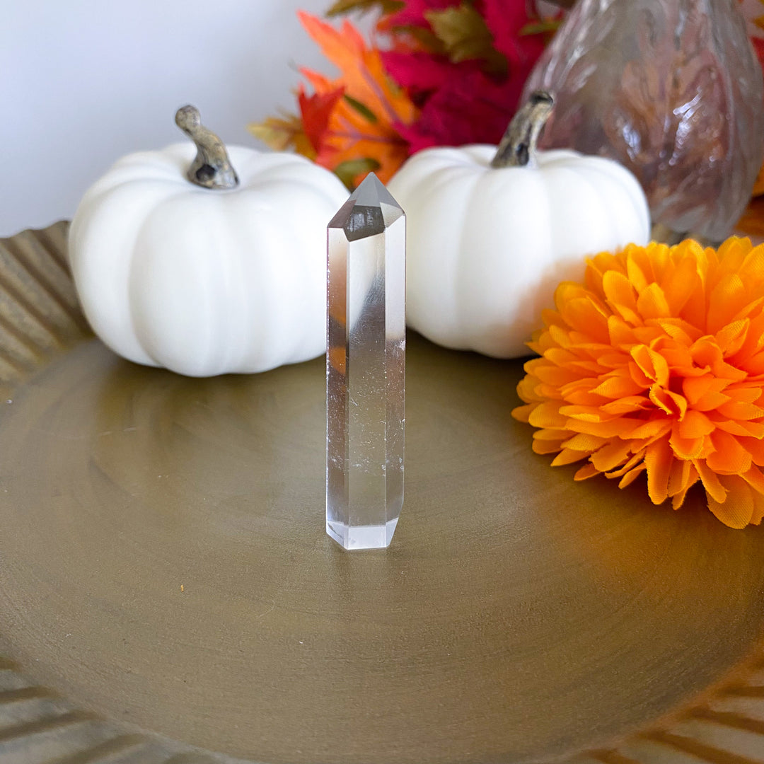 Slim Clear Quartz Tower 