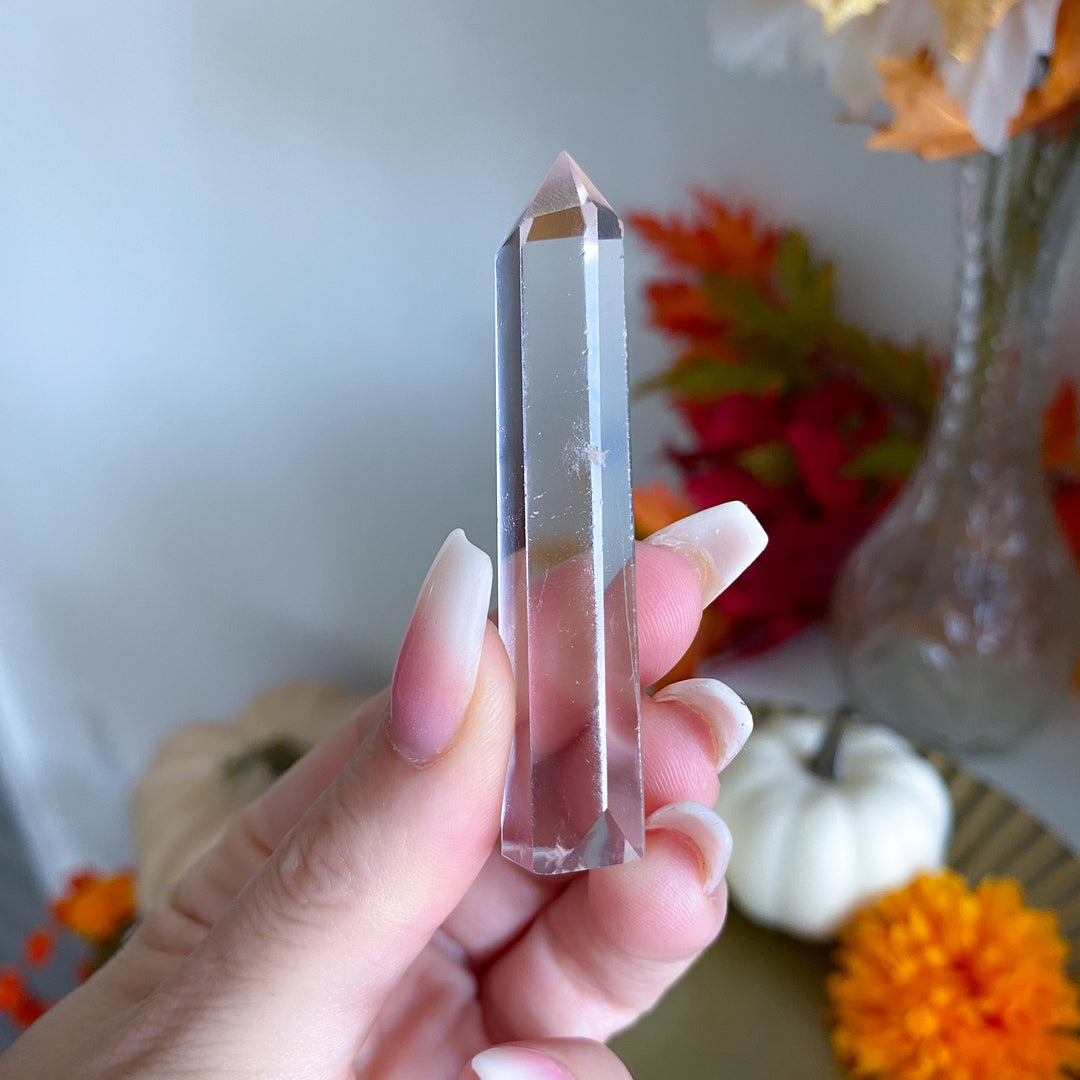 Slim Clear Quartz Tower 