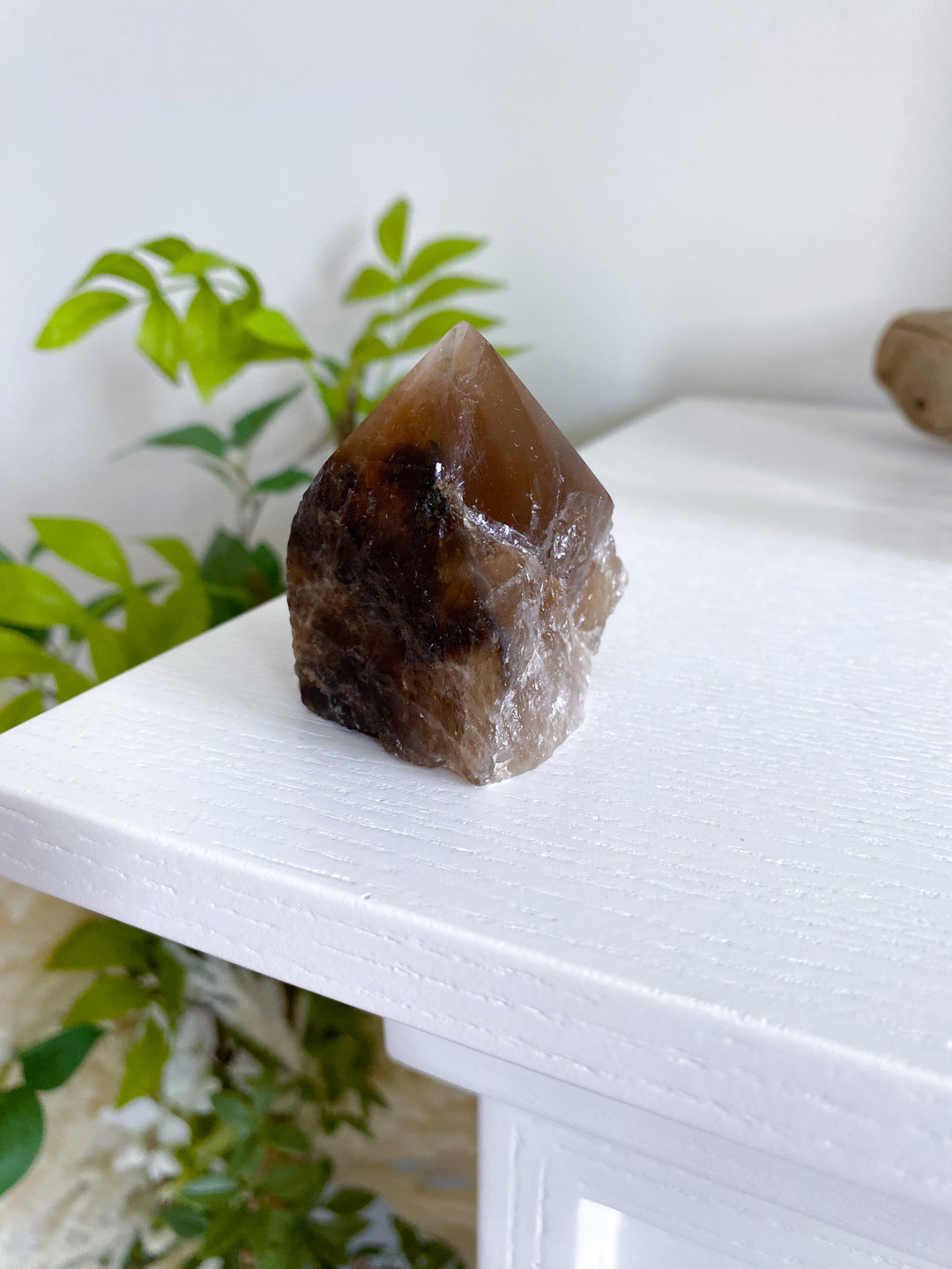 RARE Natural Citrine Top Polish - Abundance - Manifestation - Wealth - Success - Trade - Happiness - Citrine Point - Raw Citrine