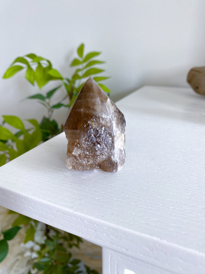RARE Natural Citrine Top Polish - Abundance - Manifestation - Wealth - Success - Trade - Happiness - Citrine Point - Raw Citrine