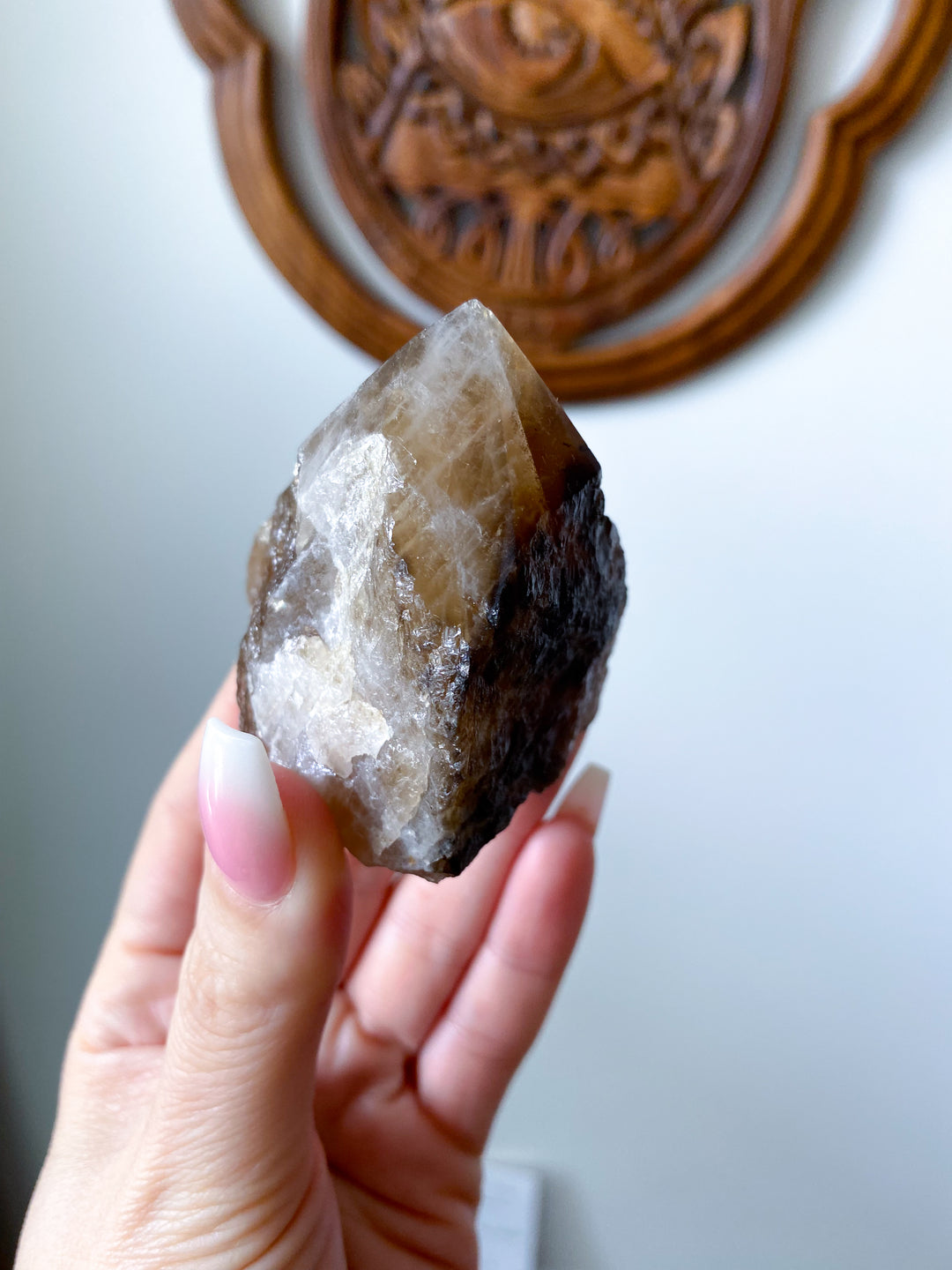 RARE Natural Citrine Top Polish - Abundance - Manifestation - Wealth - Success - Trade - Happiness - Citrine Point - Raw Citrine