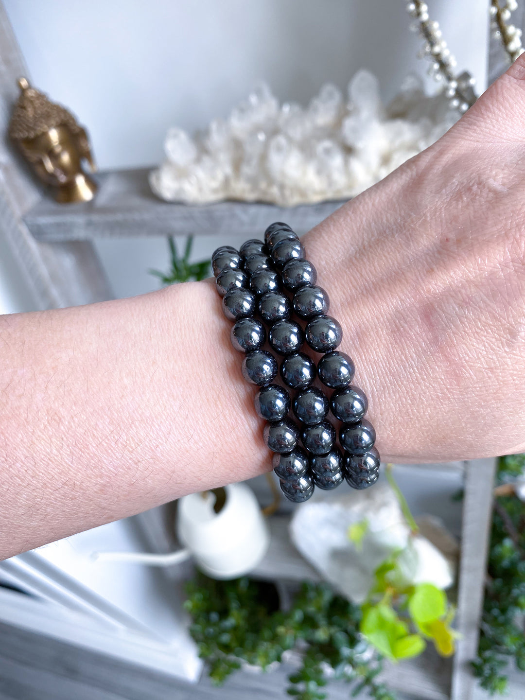 Hematite 6mm Bracelet - Protection