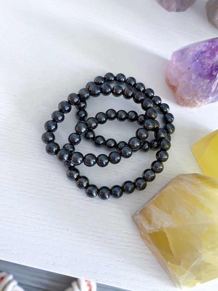 Hematite 6mm Bracelet - Protection