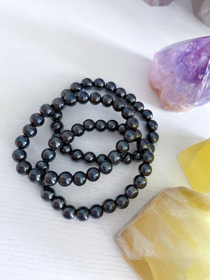 Hematite 6mm Bracelet - Protection