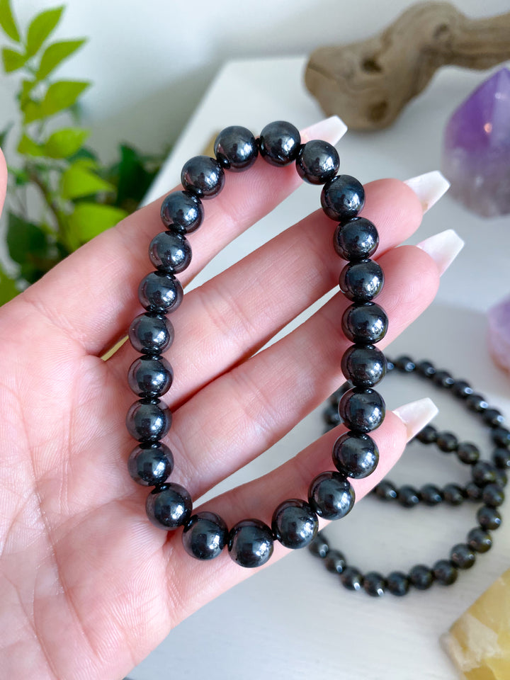 Hematite 6mm Bracelet - Protection