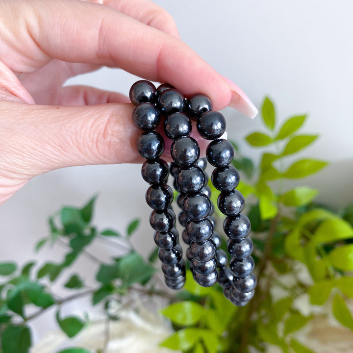 Hematite 6mm Bracelet - Protection