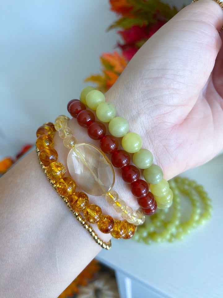 Premium Lemon Yellow Jade 8mm Bracelet