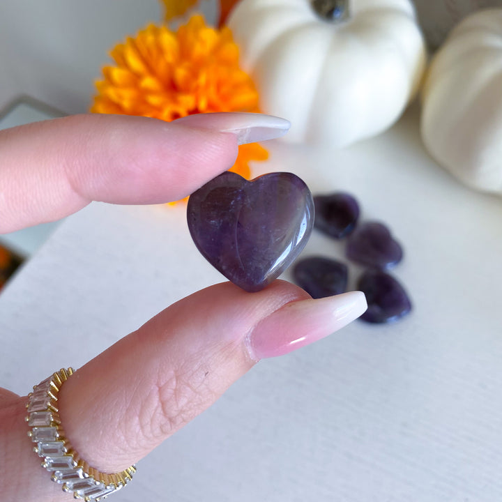 Smoky Amethyst Mini Heart