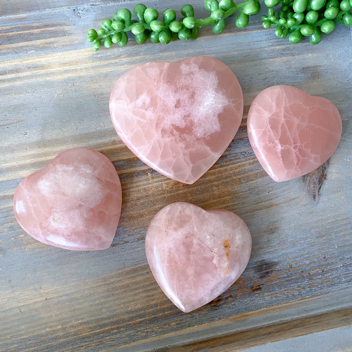 Rose Pink Calcite Heart